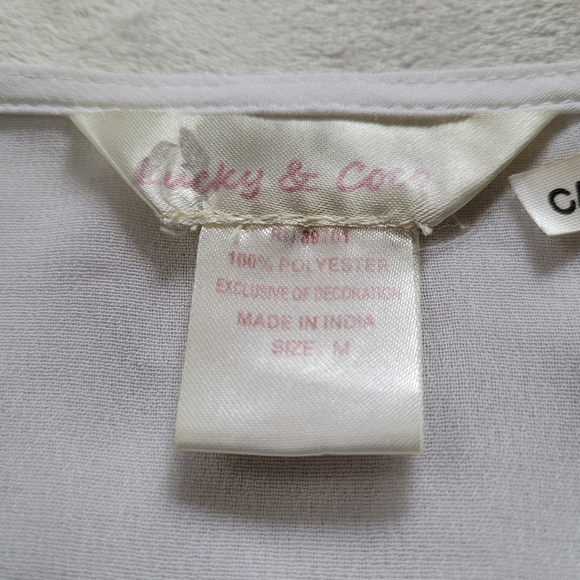 LUCKY & COCO Women's Sheer Beaded Cover Up - Picture 11 of 11